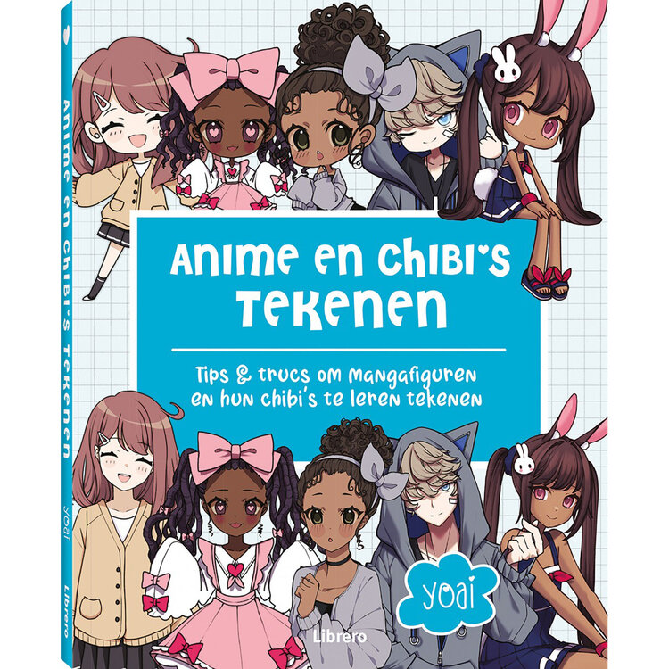 Librero boek, Anime en chibi's tekenen - Yoai