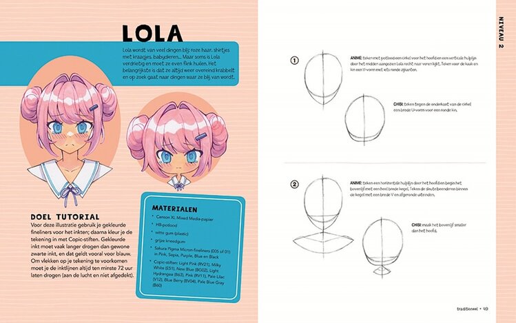 Librero boek, Anime en chibi's tekenen - Yoai