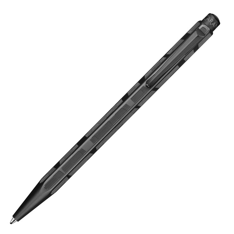 Caran d'Ache (schrijfwaren) Ecridor balpen zwart - Black Line met lederen etui