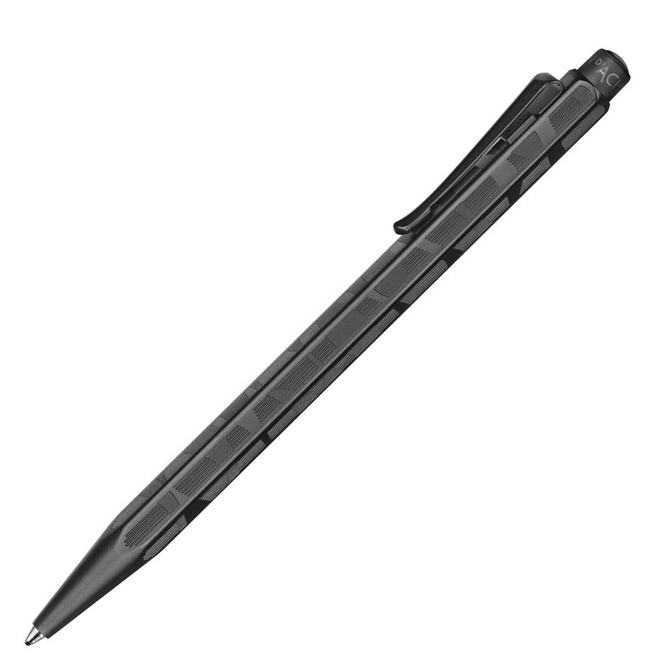 Caran d'Ache (schrijfwaren) Ecridor balpen zwart - Black Line met lederen etui