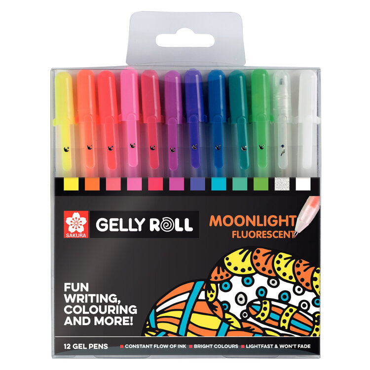 Sakura gelly roll Moonlight (10 bold) set van 12 stuks - basisset