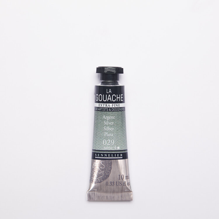 Sennelier 029 silver - gouache 10ml extra fine