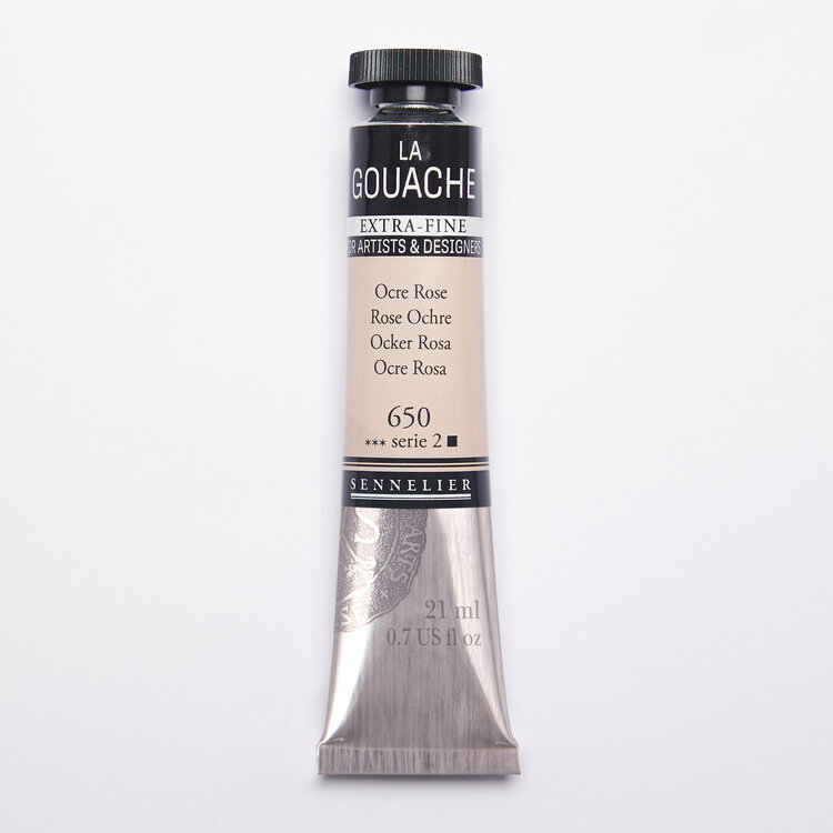 Sennelier 650 rose ochre - gouache 21ml extra fine