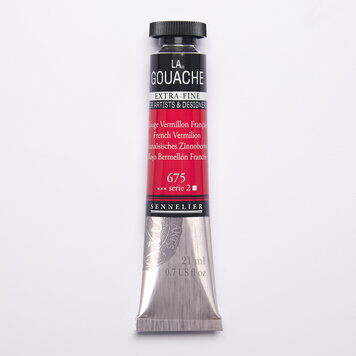Sennelier 675 French vermilion - gouache 21ml extra fine