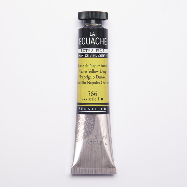 Sennelier 566 Naples yellow dark - gouache 21ml extra fine