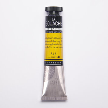 Sennelier 543 cadmium yellow deep hue - gouache 21ml extra fine