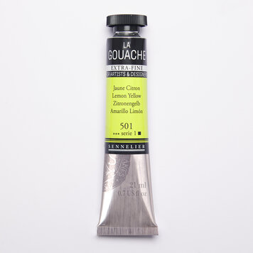 Sennelier 501 lemon yellow - gouache 21ml extra fine
