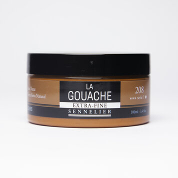 Sennelier 208 raw sienna - gouache 100ml extra fine