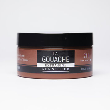 Sennelier 211 burnt sienna - gouache 100ml extra fine
