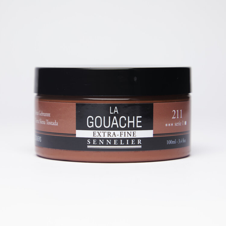 Sennelier 211 burnt sienna - gouache 100ml extra fine
