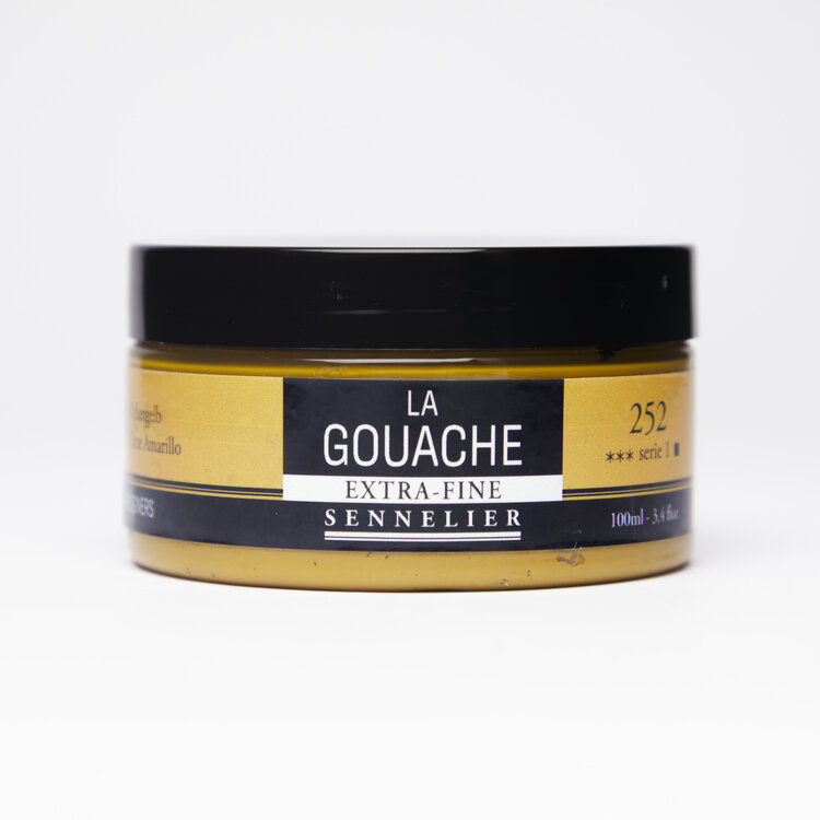 Sennelier 252 yellow ochre - gouache 100ml extra fine