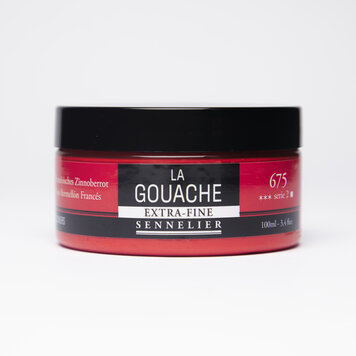 Sennelier 675 French vermilion - gouache 100ml extra fine