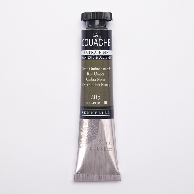 Sennelier 205 raw umber - gouache 21ml extra fine