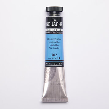 Sennelier 302 cerulean blue - gouache 21ml extra fine