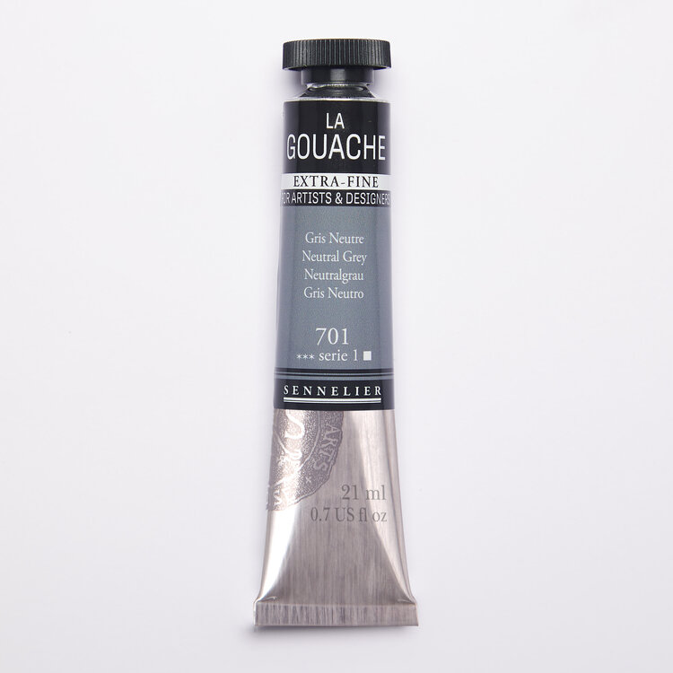 Sennelier 701 neutral gray - gouache 21ml extra fine