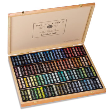 Sennelier houten kist voor 100 softpastels (leeg)