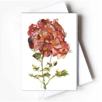 Ping He Art red dream - wenskaart met envelop