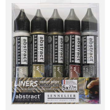 Sennelier (Abstract) 3D liners 5x metallic