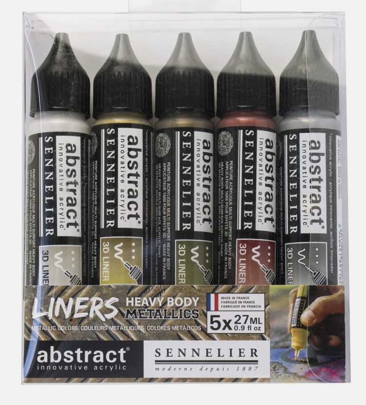 Sennelier (Abstract) 3D liners 5x metallic