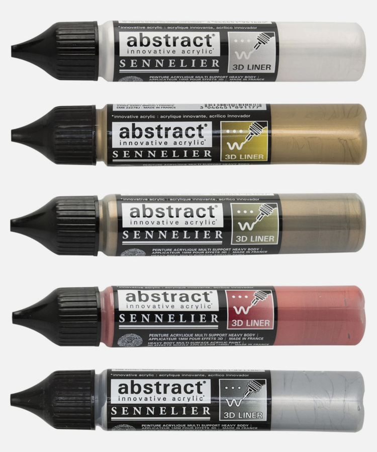 Sennelier (Abstract) 3D liners 5x metallic