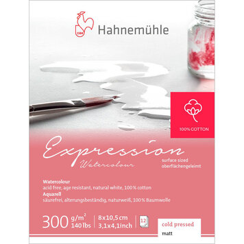 Hahnemühle Expression aquarelpapier miniblokje