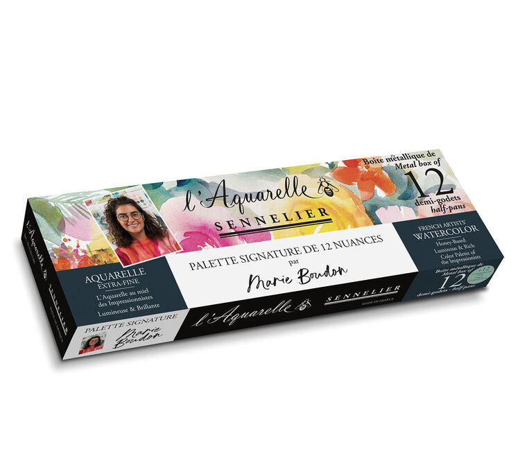 Sennelier aquarelverf Marie Boudon 12 napjes