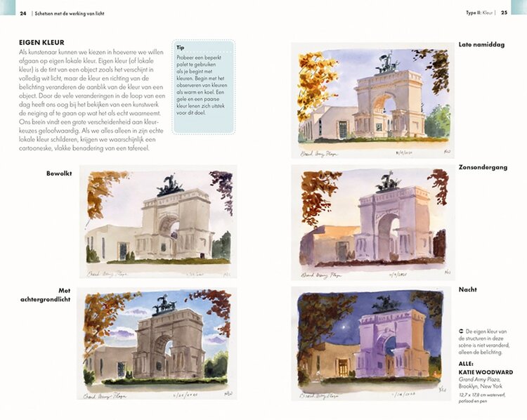 Librero boek, Schetsen met de werking van licht - Katie Woodward