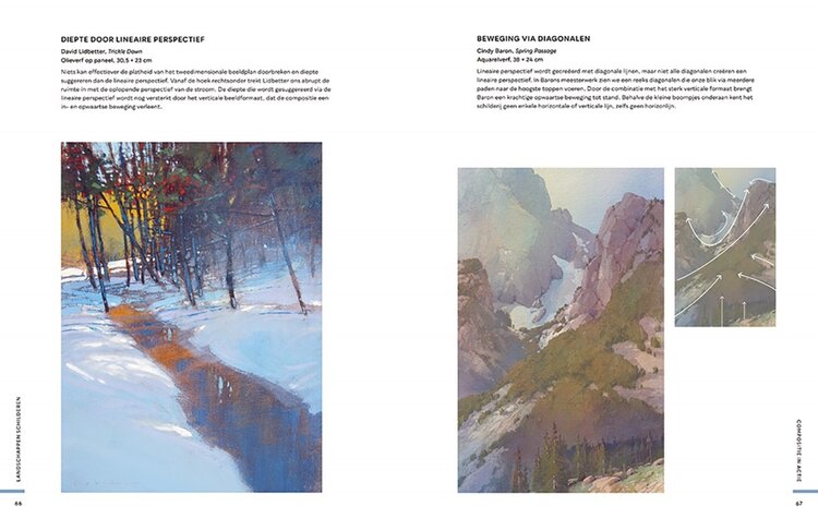 Librero boek, Landschappen schilderen - Michell Albala