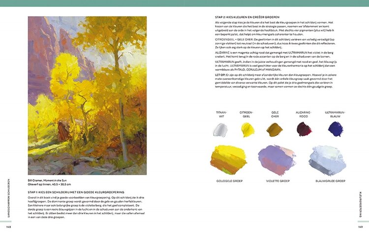 Librero boek, Landschappen schilderen - Michell Albala