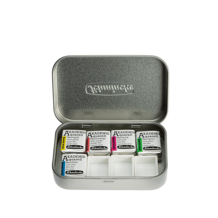 Schmincke Neon aquarelverf Akademie  5 napjes