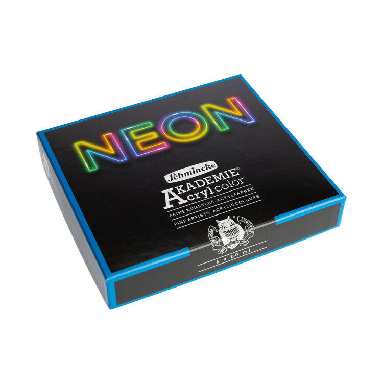 Schmincke Neon acrylverf Akademie 5x 60ml