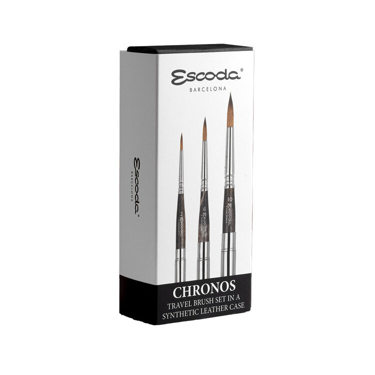 Escoda reispenselen set aquarel Chronos (1256)