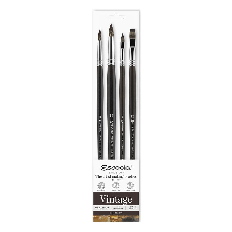 Escoda Vintage olie/acryl penselen set