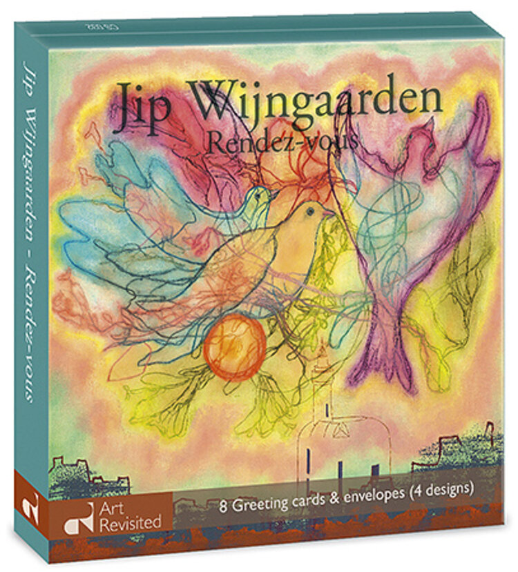 Art Revisited Rendez-vous - mapje met 8 kaarten van Jip Wijngaarden