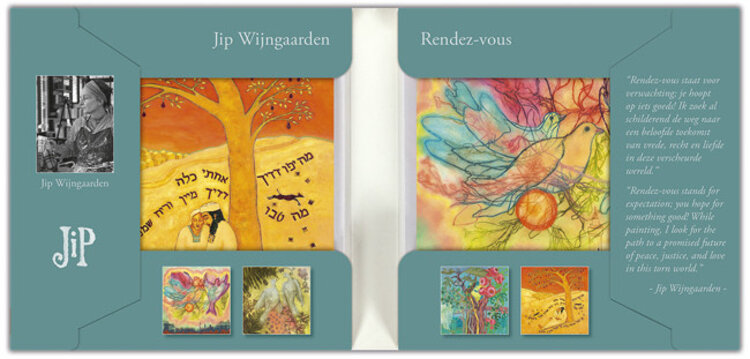Art Revisited Rendez-vous - mapje met 8 kaarten van Jip Wijngaarden