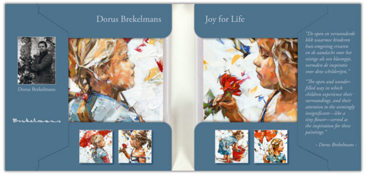Art Revisited Joy of life - mapje met 8 wenskaarten van Dorus Brekelmans