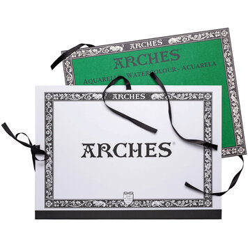 Arches aquarelpapier cold pressed - grain fin (4-zijdig) 31x41 cm met gratis tekenmap