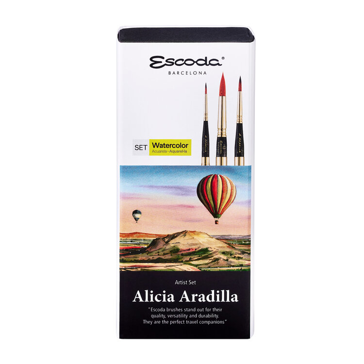 Escoda aquarel reispenselen set Alicia Aradilla
