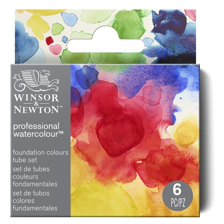 Winsor & Newton aquarelverf basis kleuren (6x 5ml)