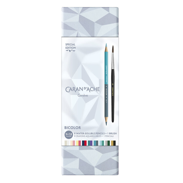 Caran d'Ache Bi-Color aquarelpotloden XMAS 25