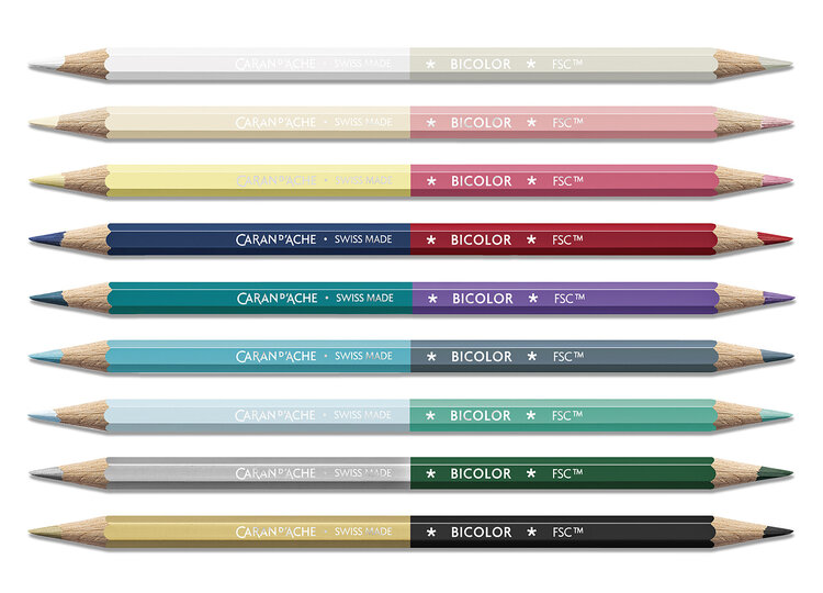 Caran d'Ache BiColor aquarelpotloden