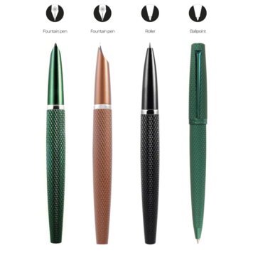 Diplomat ballpoint Viper brown guilloche