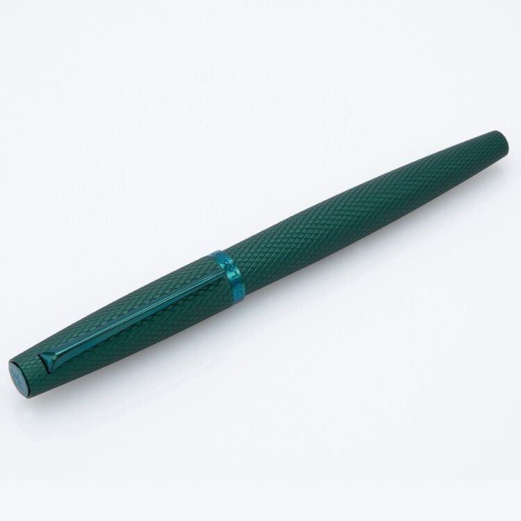 Diplomat rollerball Viper green guilloche