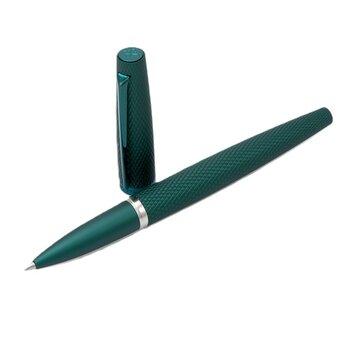Diplomat rollerball Viper green guilloche