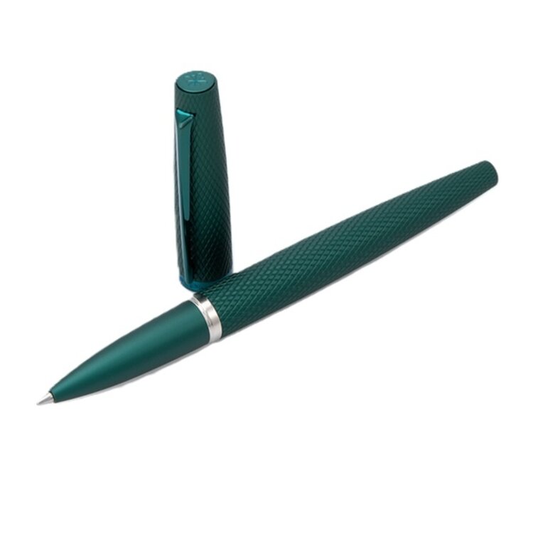 Diplomat rollerball Viper green guilloche