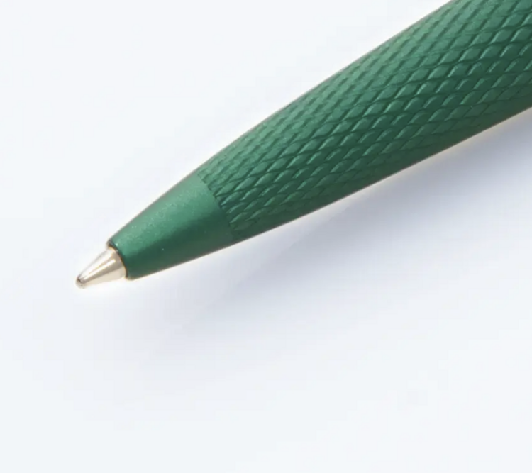 Diplomat ballpoint Viper green guilloche