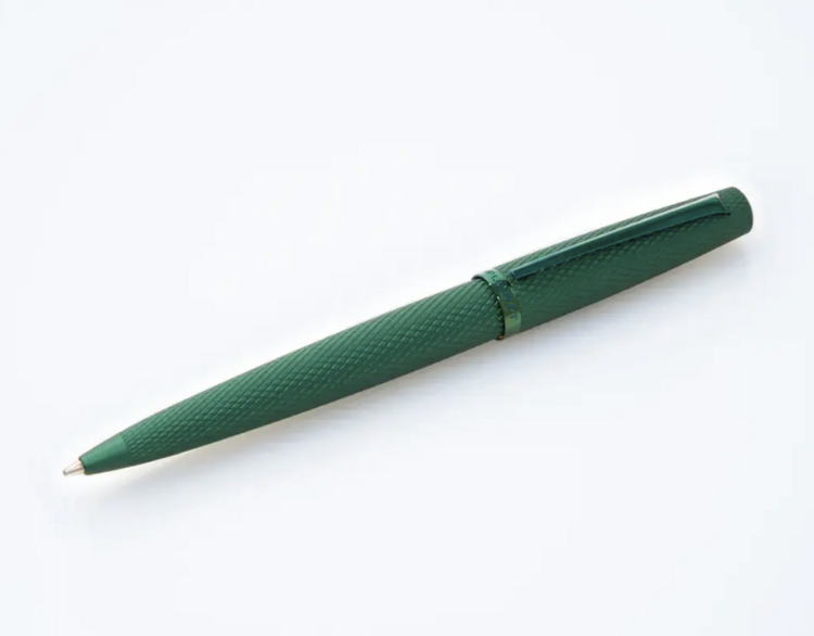 Diplomat ballpoint Viper green guilloche