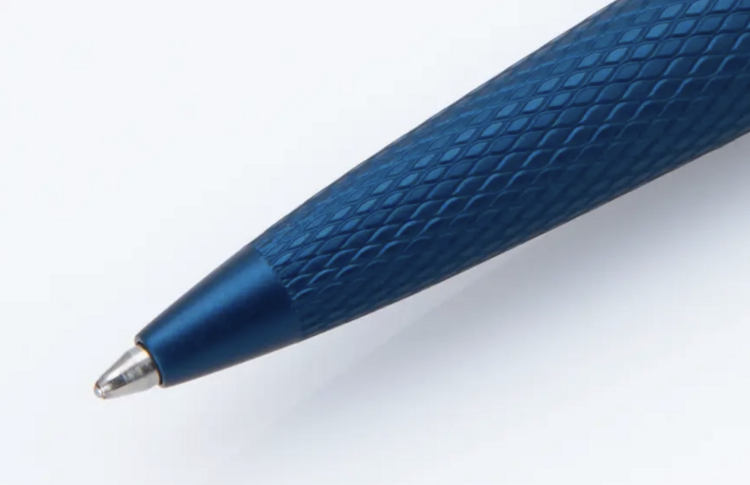 Diplomat ballpoint Viper blue guilloche