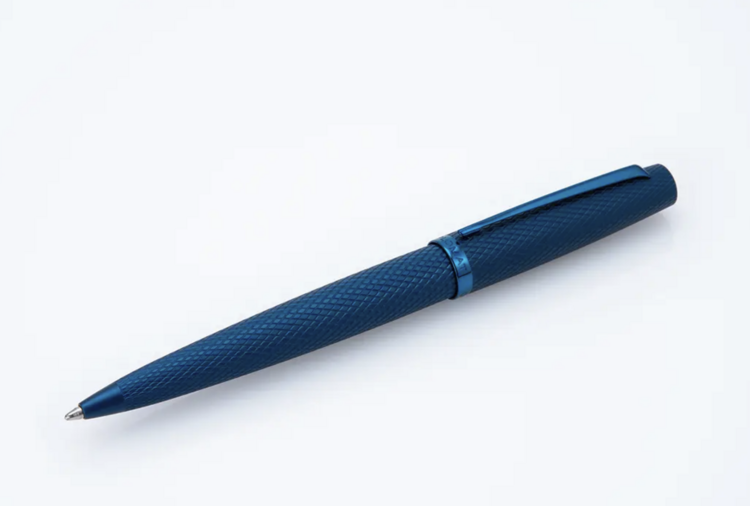 Diplomat ballpoint Viper blue guilloche