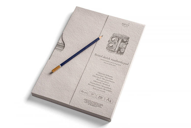 SM.LT Art grijs tekenpapier pad A4